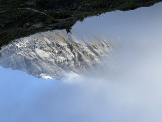 Mountains Clouds Slope (320x240)